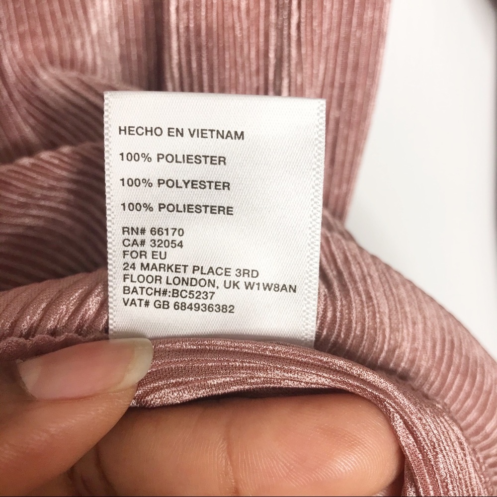 J.O.A. Blush Pink Off The Shoulder Top Size Small - Picture 6 of 6